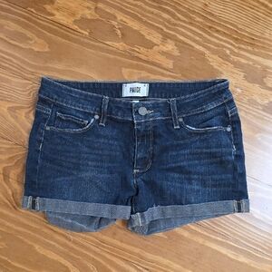 PAIGE Dark Blue Jimmy Jimmy Jean Shorts Size 27